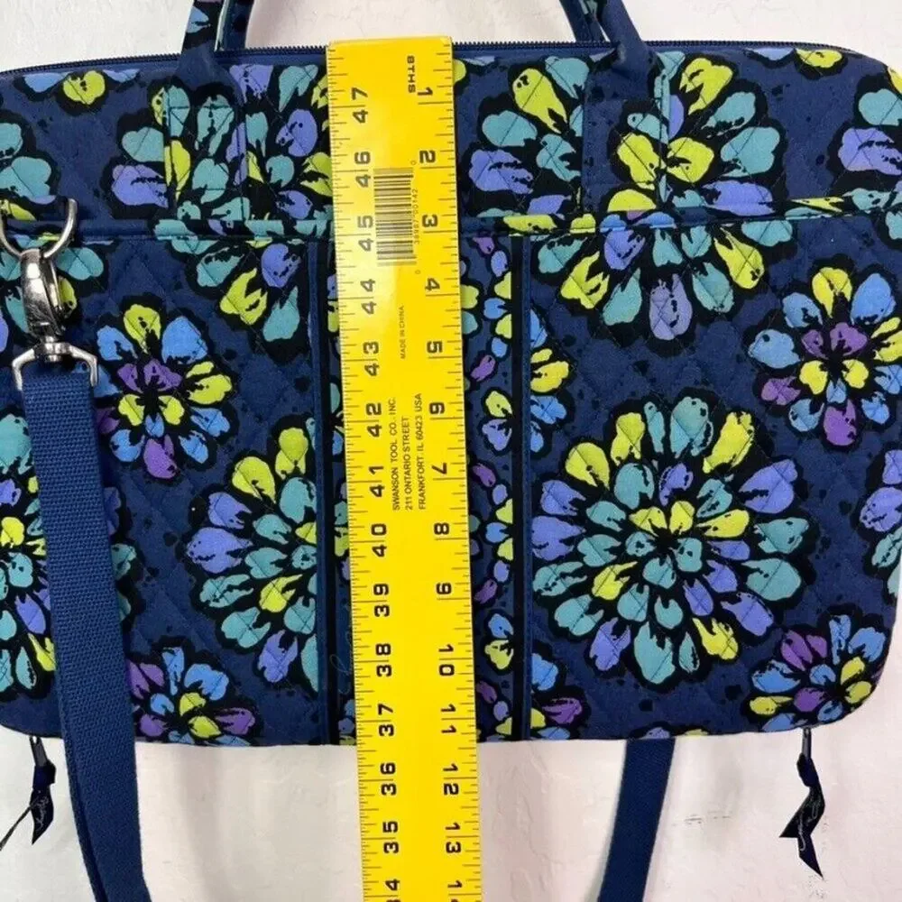Vera Bradley Bag Case Hard Shell Laptop Workstation Crossbody Floral Quilted
